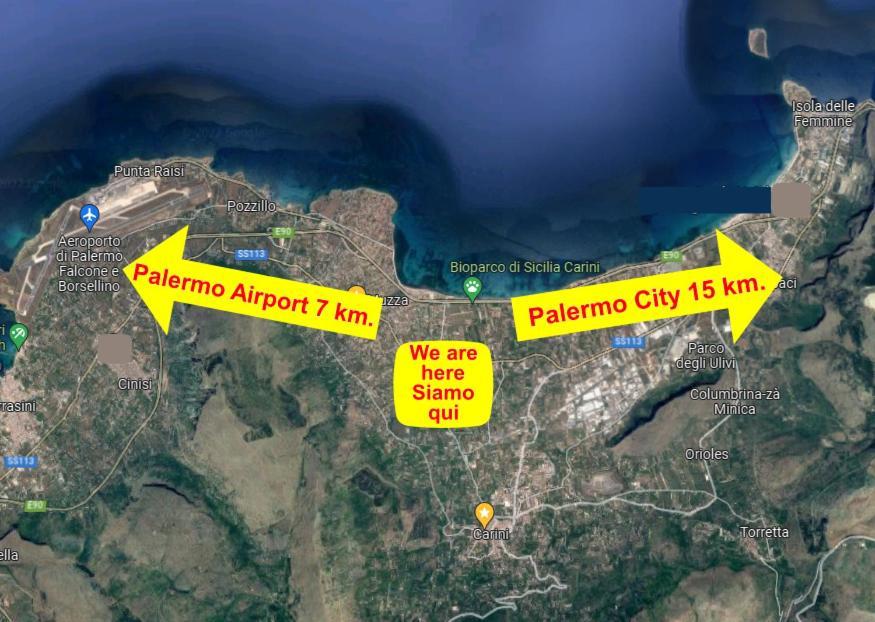 Airport Home & Bringo Car Rental Carini Kültér fotó